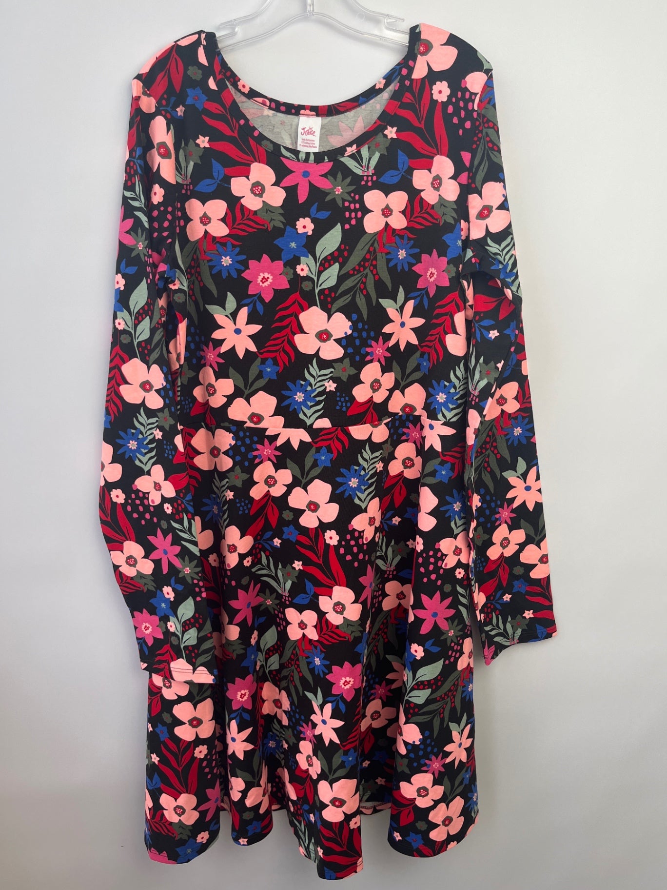 Justice Dress - Black Floral | size 14