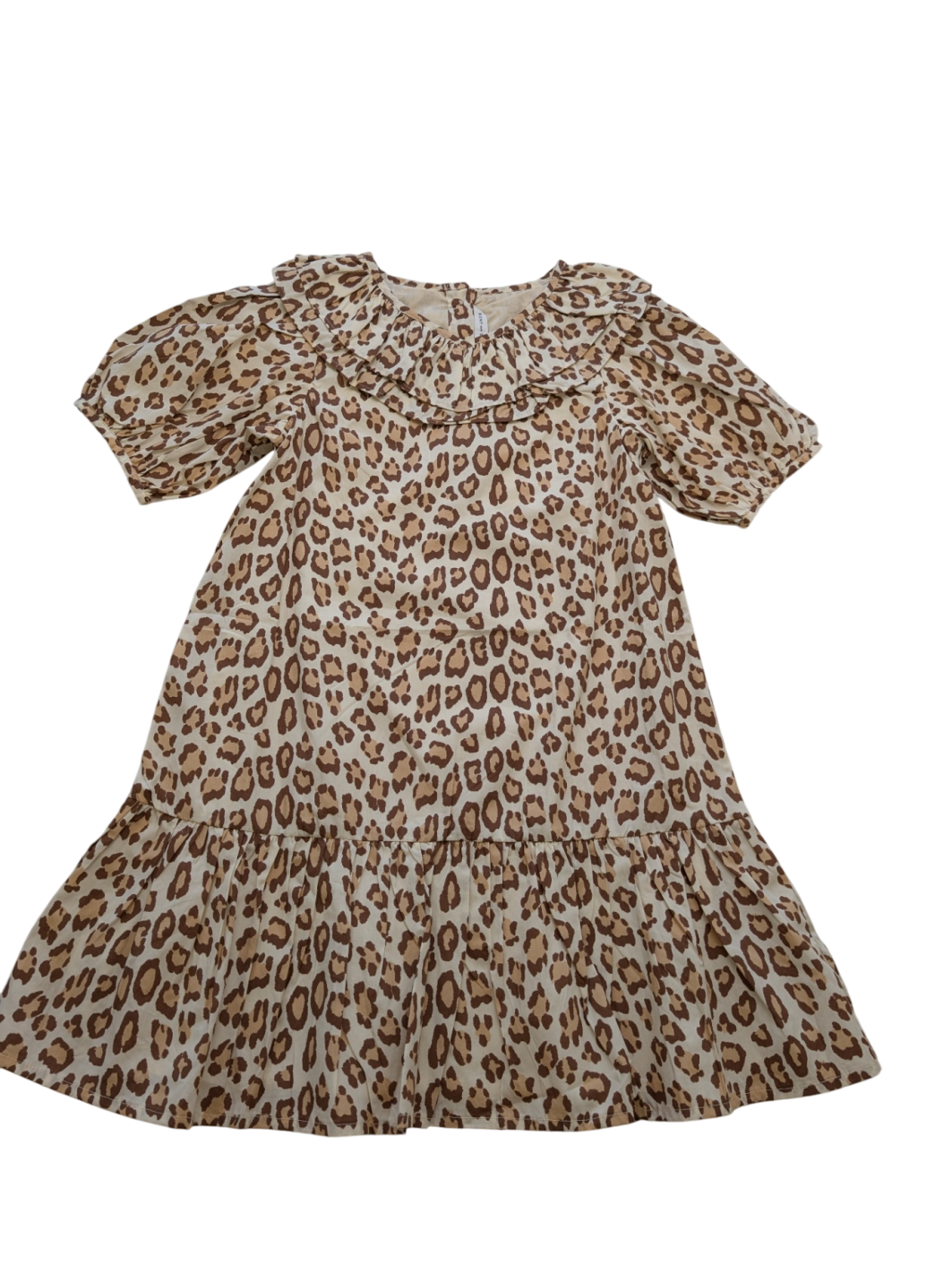 Janie and Jack Dress - Beige Leopard Print | size 8