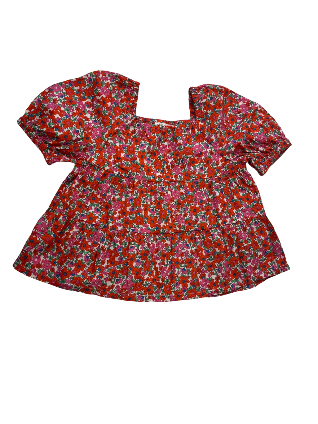 Crewcuts Shirt - Red Floral | size 4/5