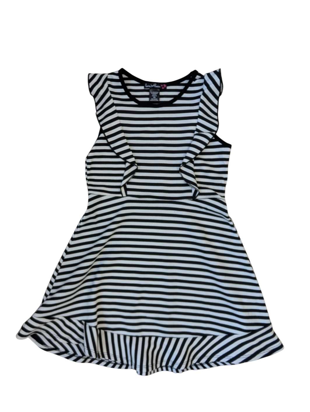 Love Alexa Dress - Black/White Stripes | size 10