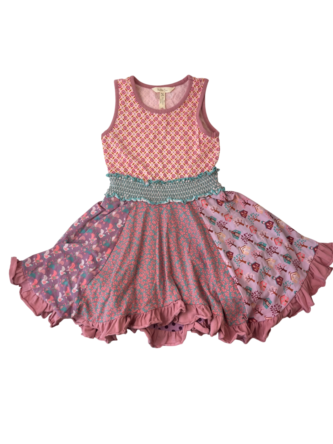 Matilda Jane Dress - Pink Knitted Patterns | size 6