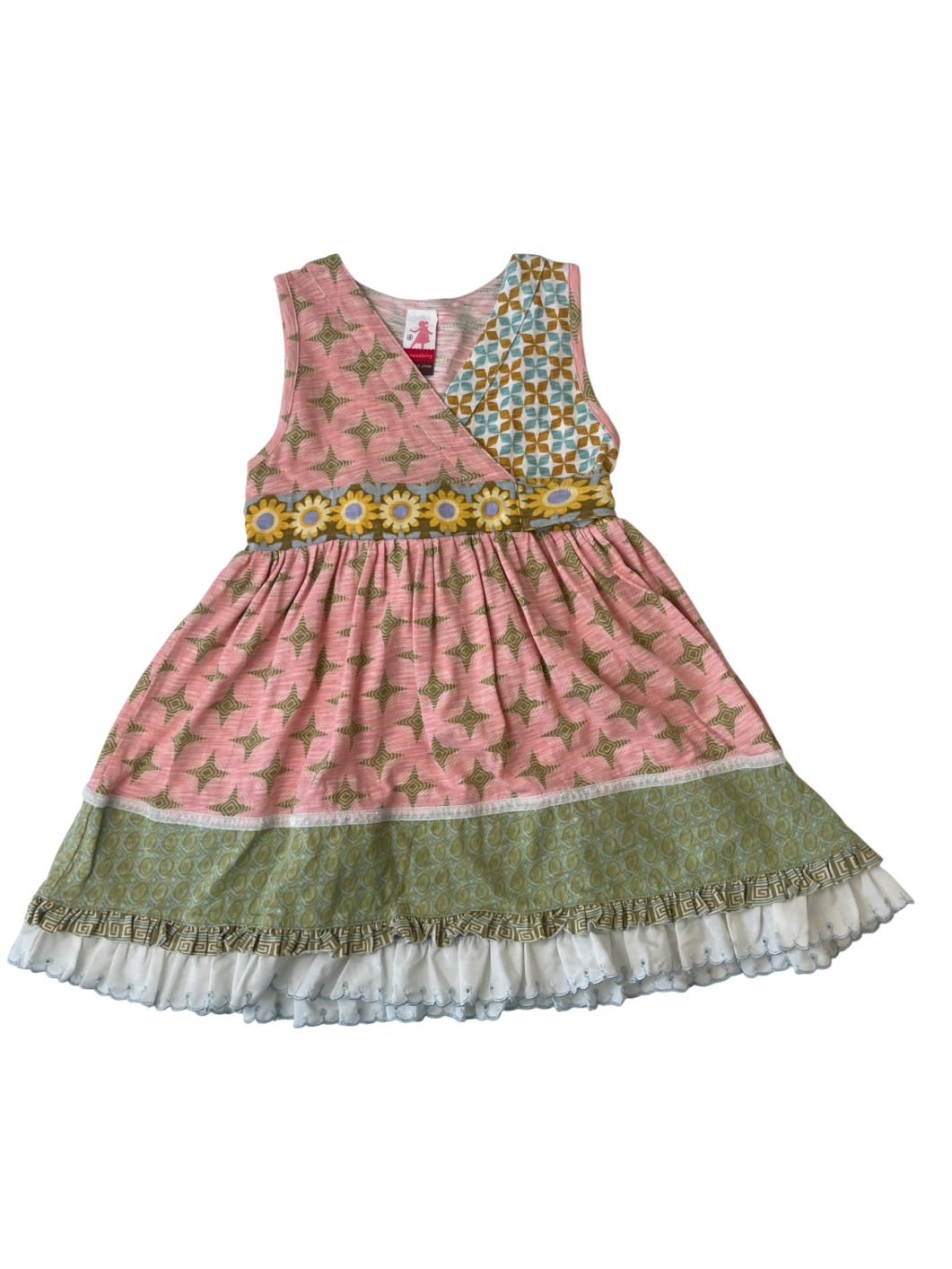 Matilda Jane Dress - Pink Stars and Flowers | size 4