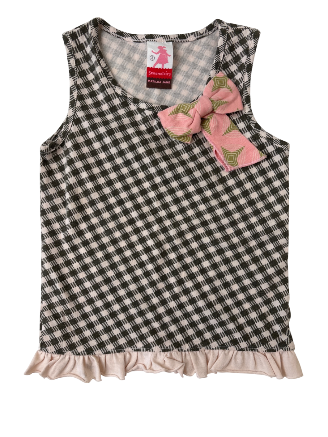 Matilda Jane Shirt - Grey Gingham | size 2T