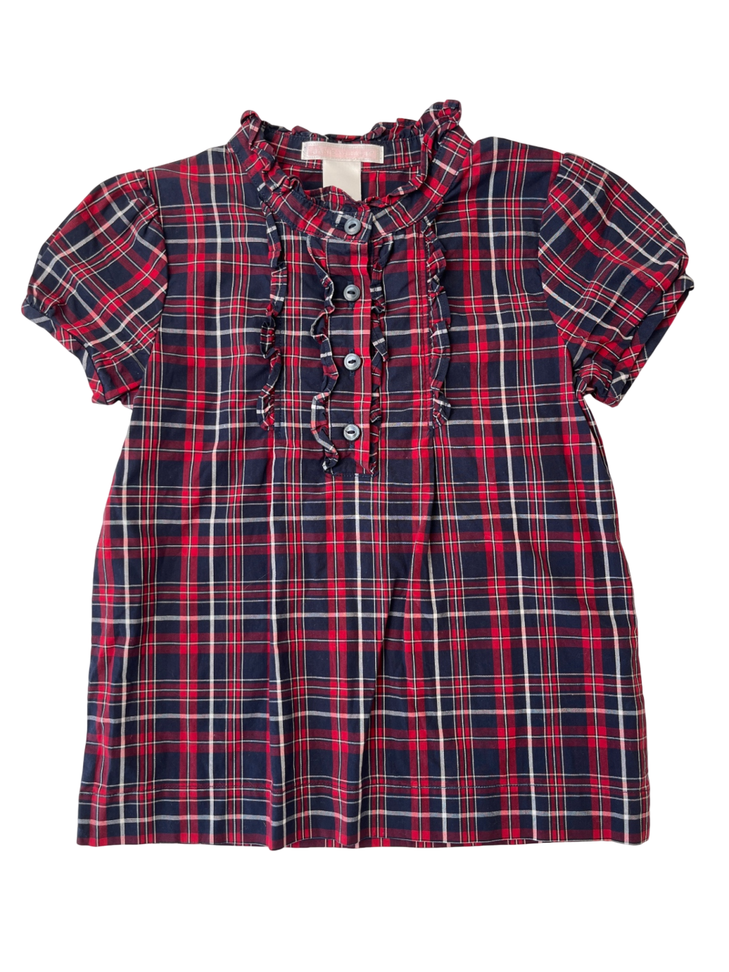 Janie and Jack Dress - Blue & Red Plaid | size 4T