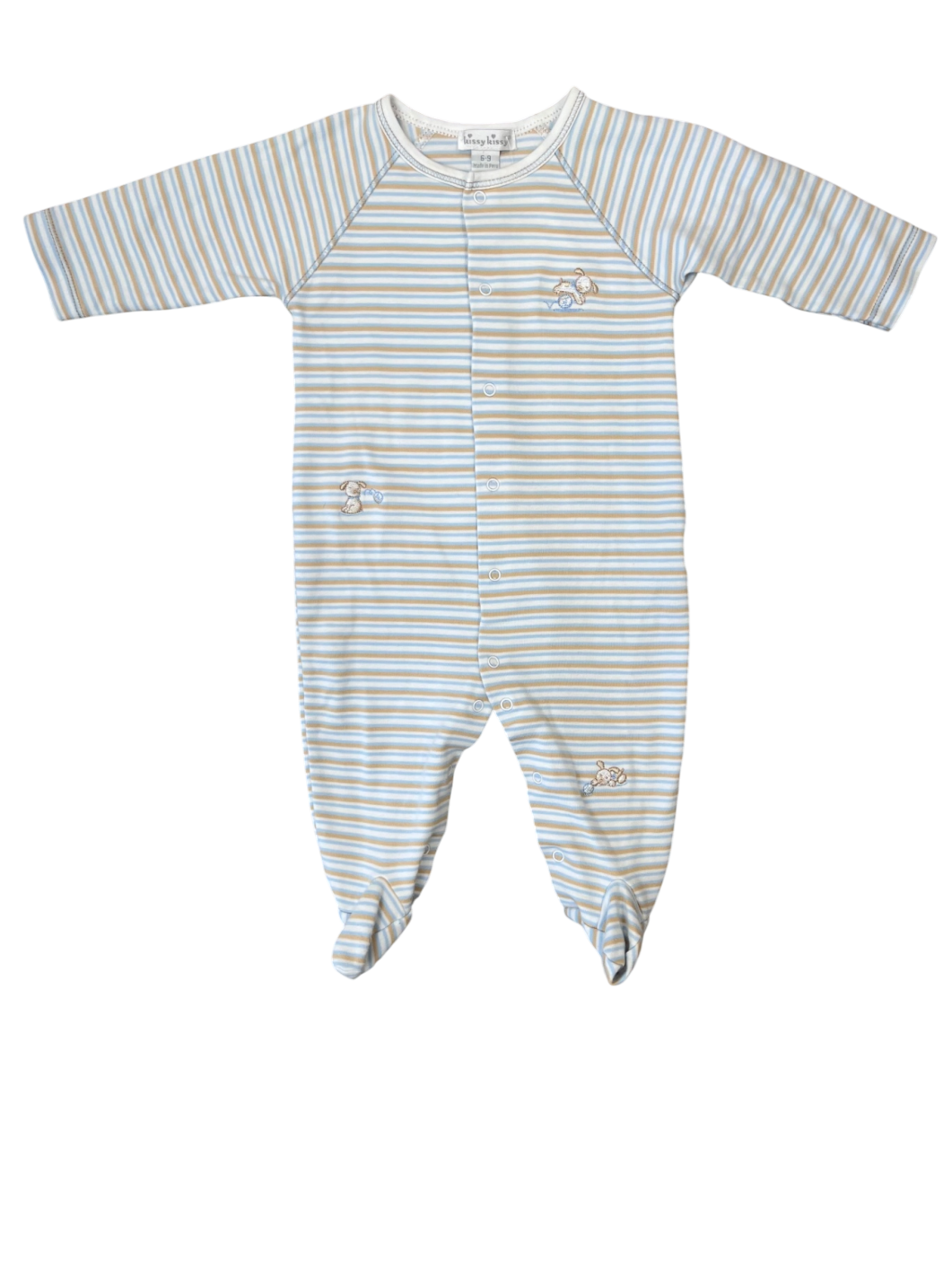 Kissy Kissy | 6 - 9 Months | Onesie - Multi-Color - stripe