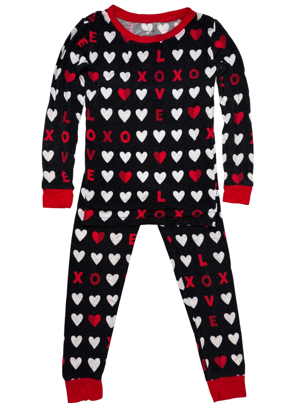 Little Sleepies Pajamas - Hearts XOXO Two-Piece Pajama Set Bamboo | size 5/6