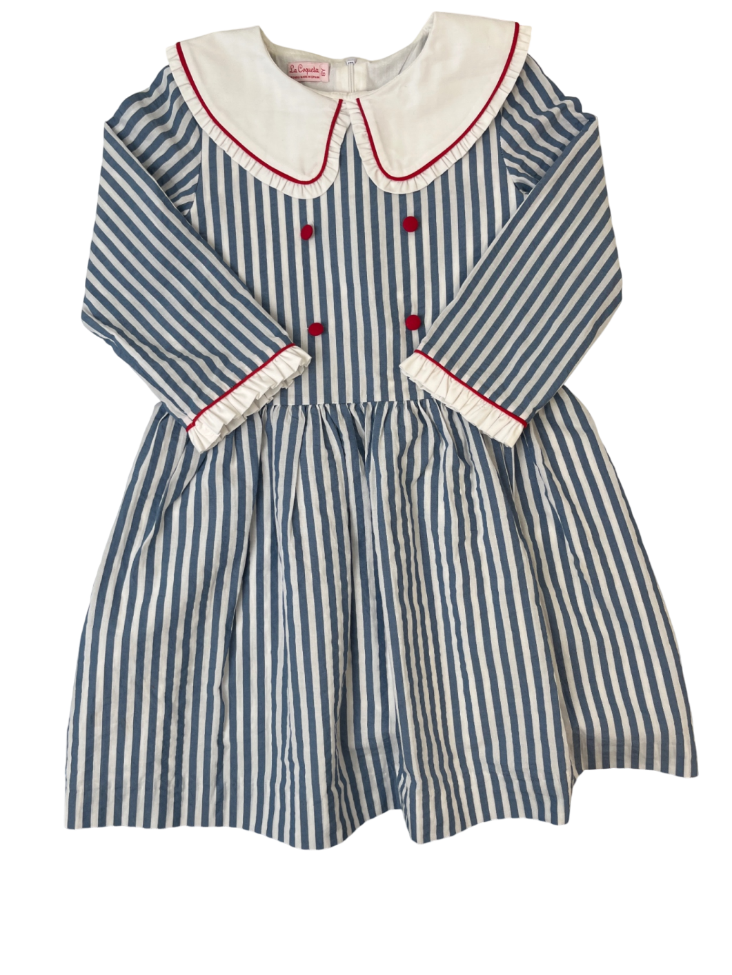 La Coqueta Dress - Blue Stripes | size 8