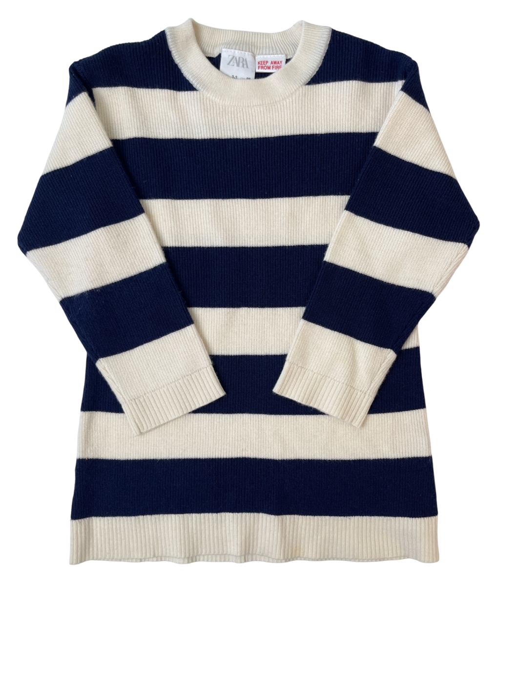 Zara Sweater - Blue and Cream Stripes | size 2-3T