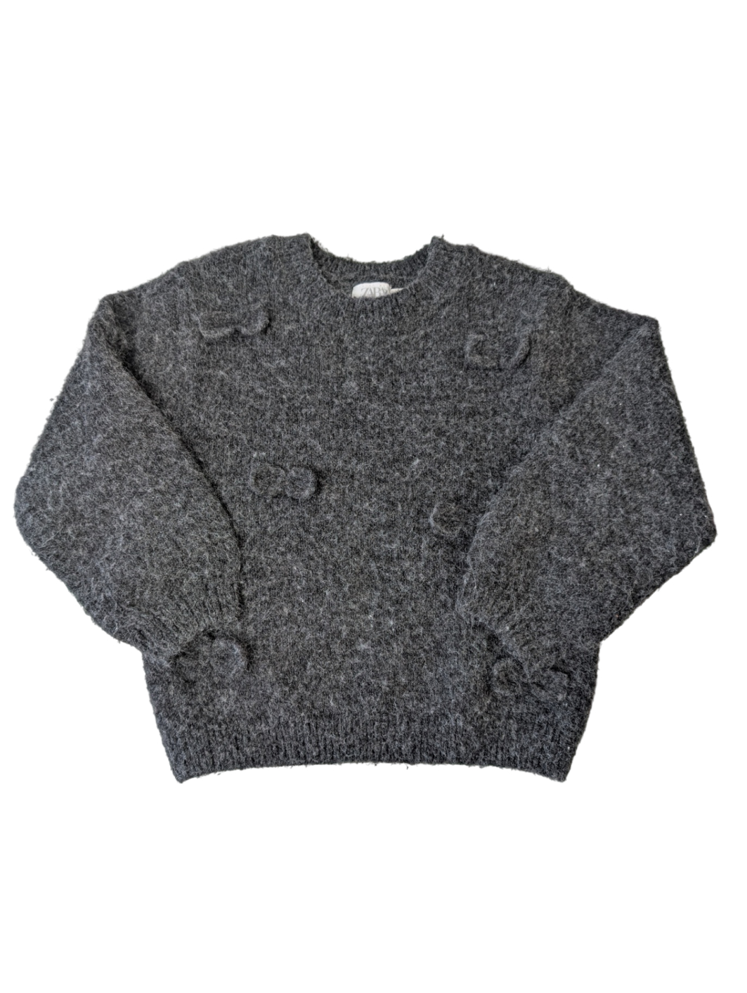 Zara Sweater - Gray 3d floral | size 3T