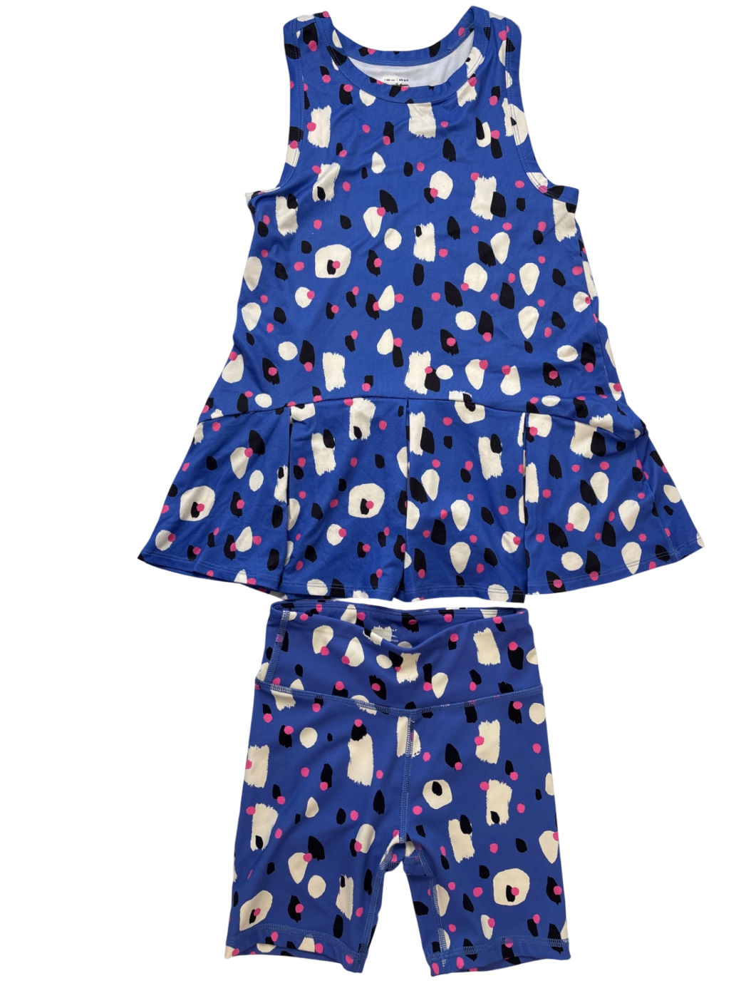 Hanna Andersson 2 Piece Ensemble - Purple Active Tank Dress & Bike Shorts | size 6/7