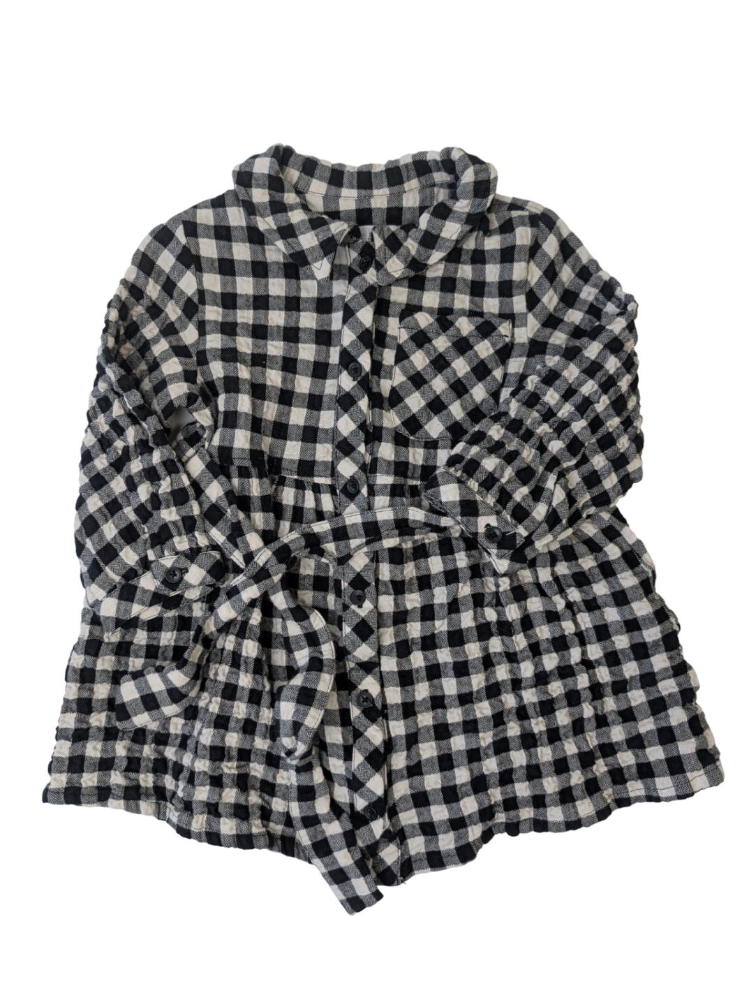 Zara Dress - Black/White Gingham w/ Tie | size 2-3T