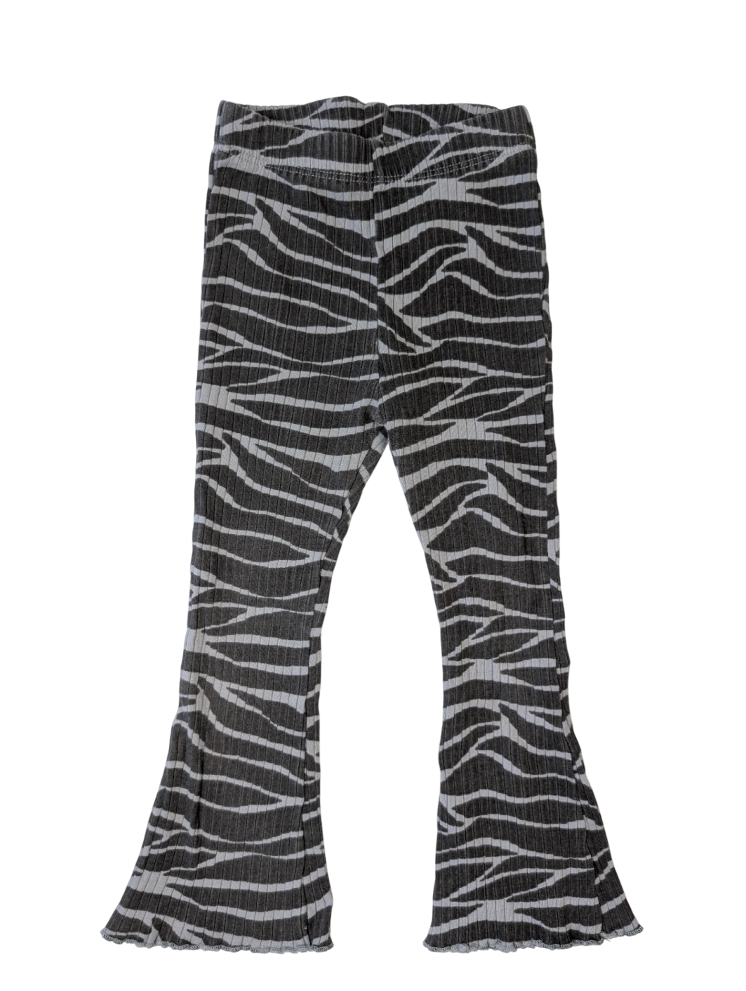 Zara 2PC Sweatshirt & Leggings - Grey Zebra Print | size 3T