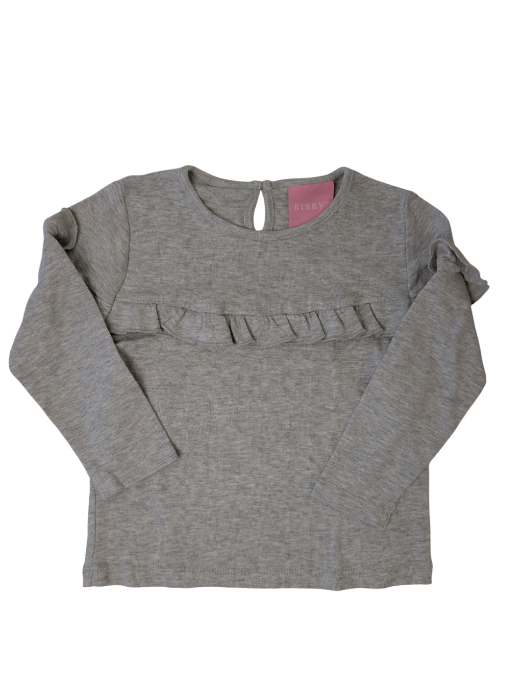 Bisby Shirt - Grey Ruffle Detail | size 3T