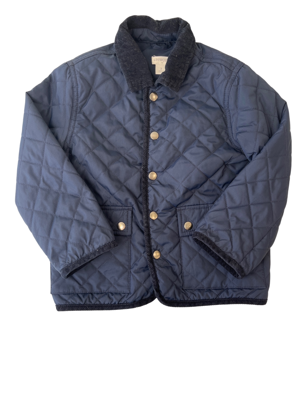 Crewcuts Coat - Navy Corduroy Detailing | size 3T