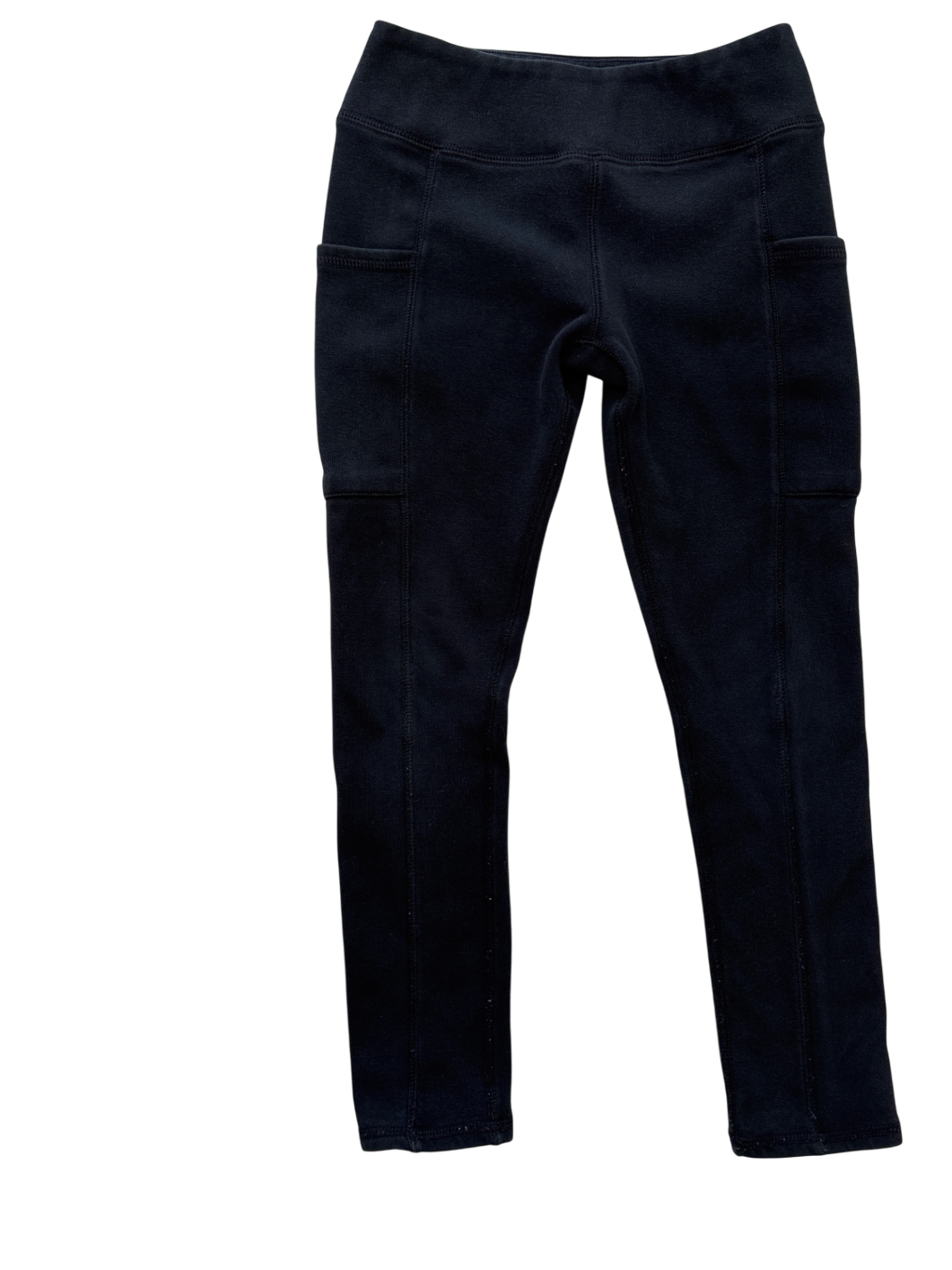 Roots Fleece lined Leggings - Black | size 5-6