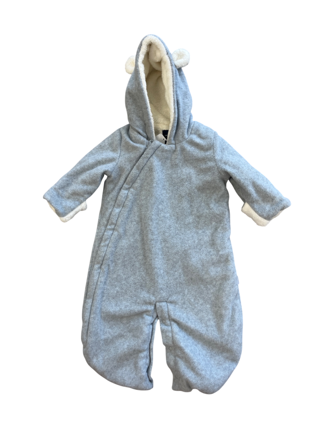Baby Gap Onesie - Gray Fleece lined | size 0 - 3 Months