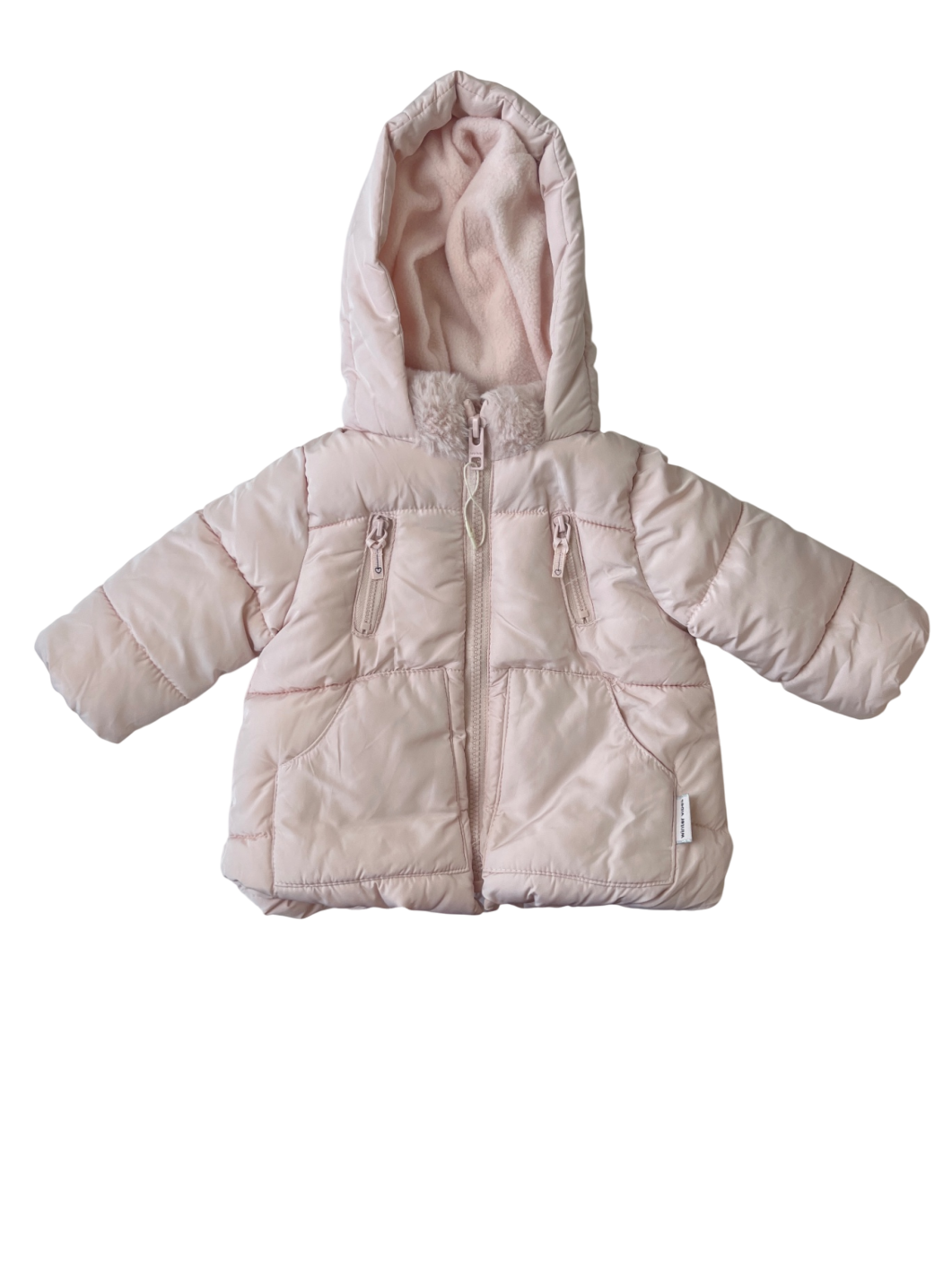 Zara Coat/Jacket - Pink Solid | size 3 - 6 Months