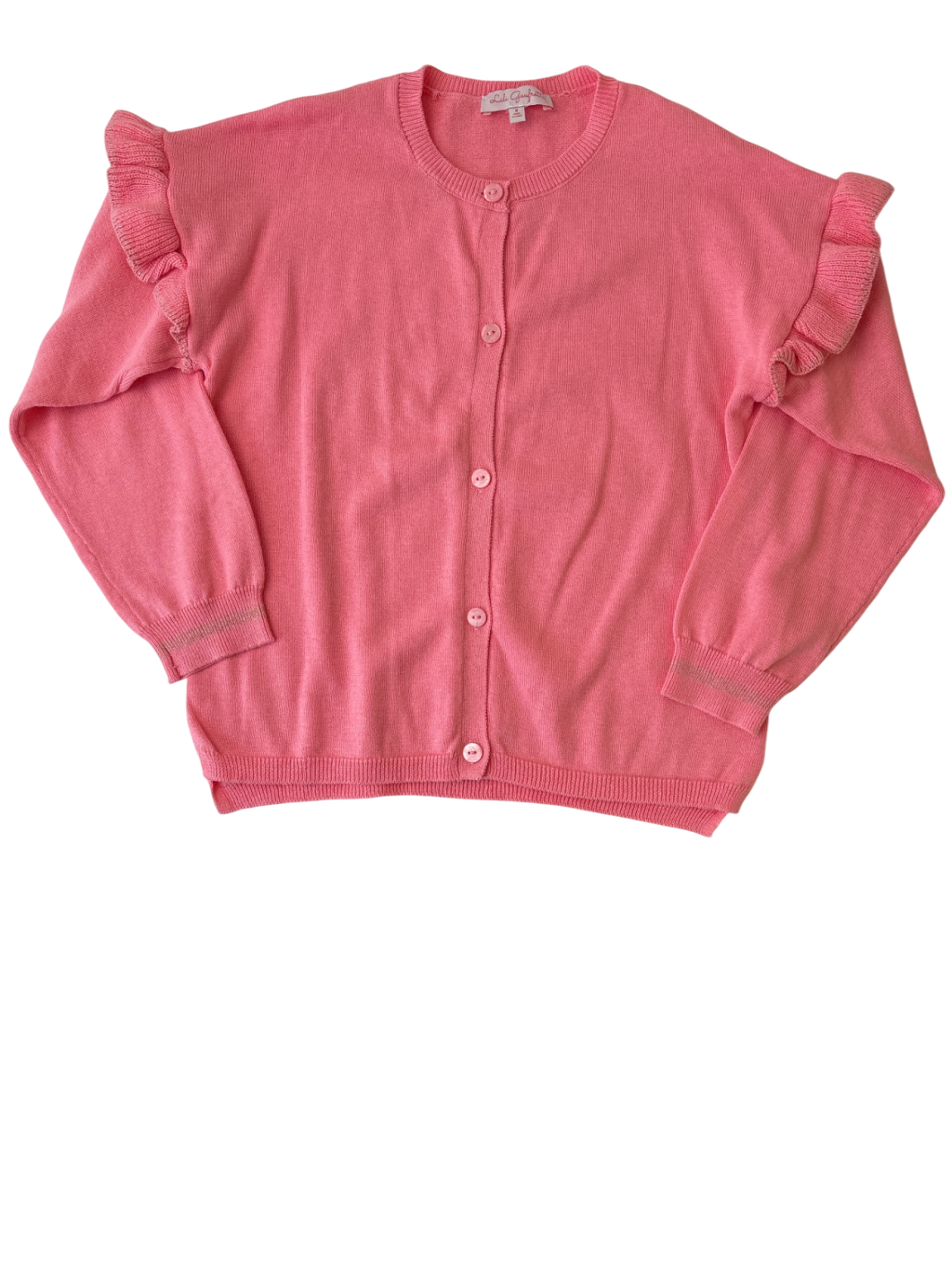Lili Gaufrette Sweater - Pink Cardigan | size 8