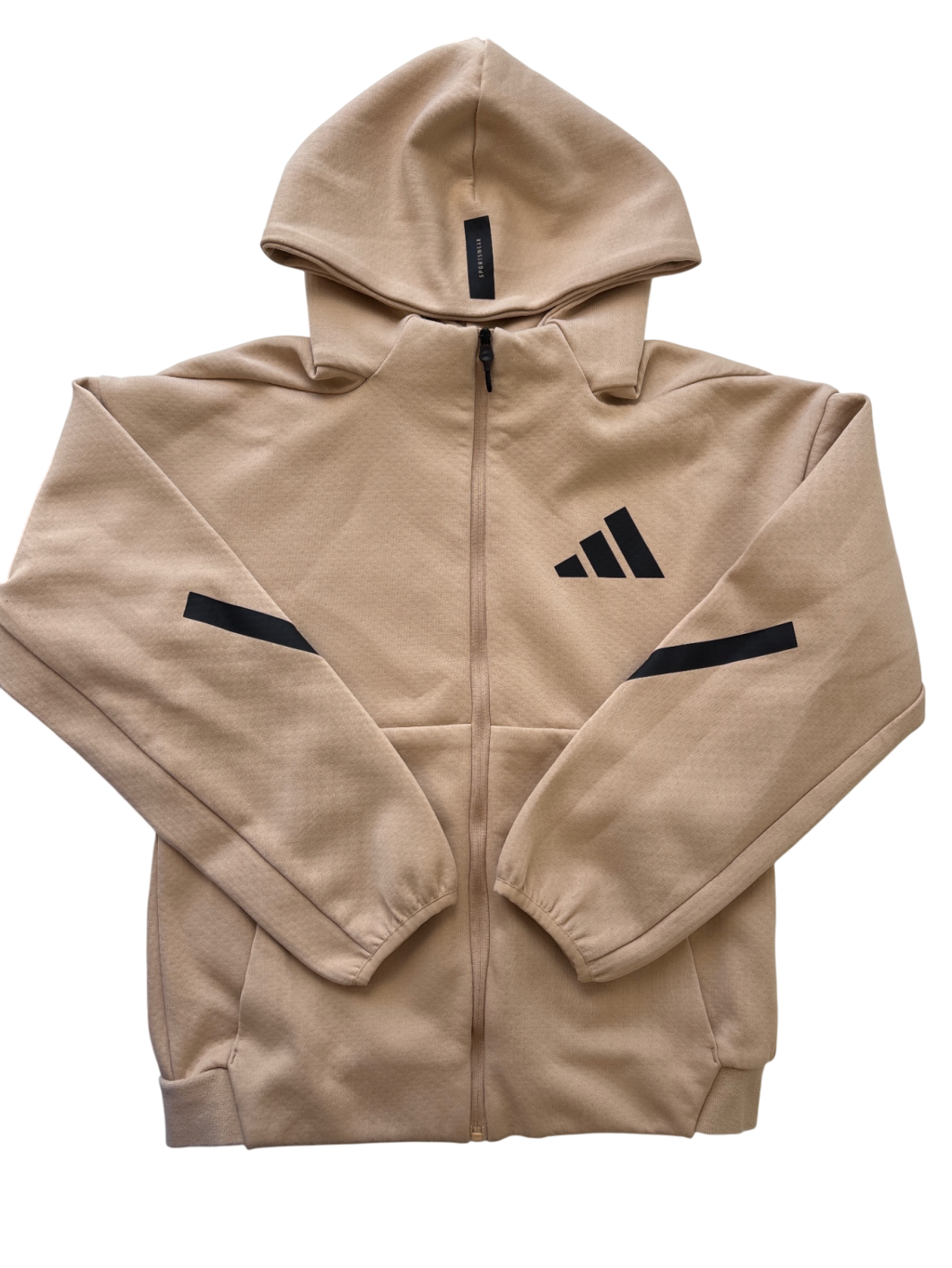 Adidas Sweatshirt - Tan Hoodie | size M