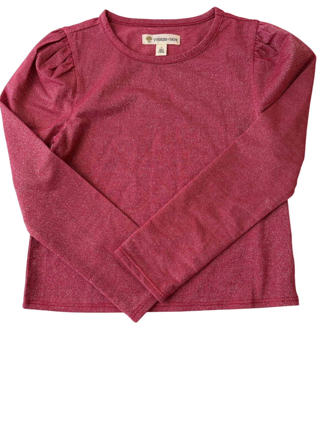 Tucker + Tate Long Sleeve T-Shirt - Red Shimmer | size 5T