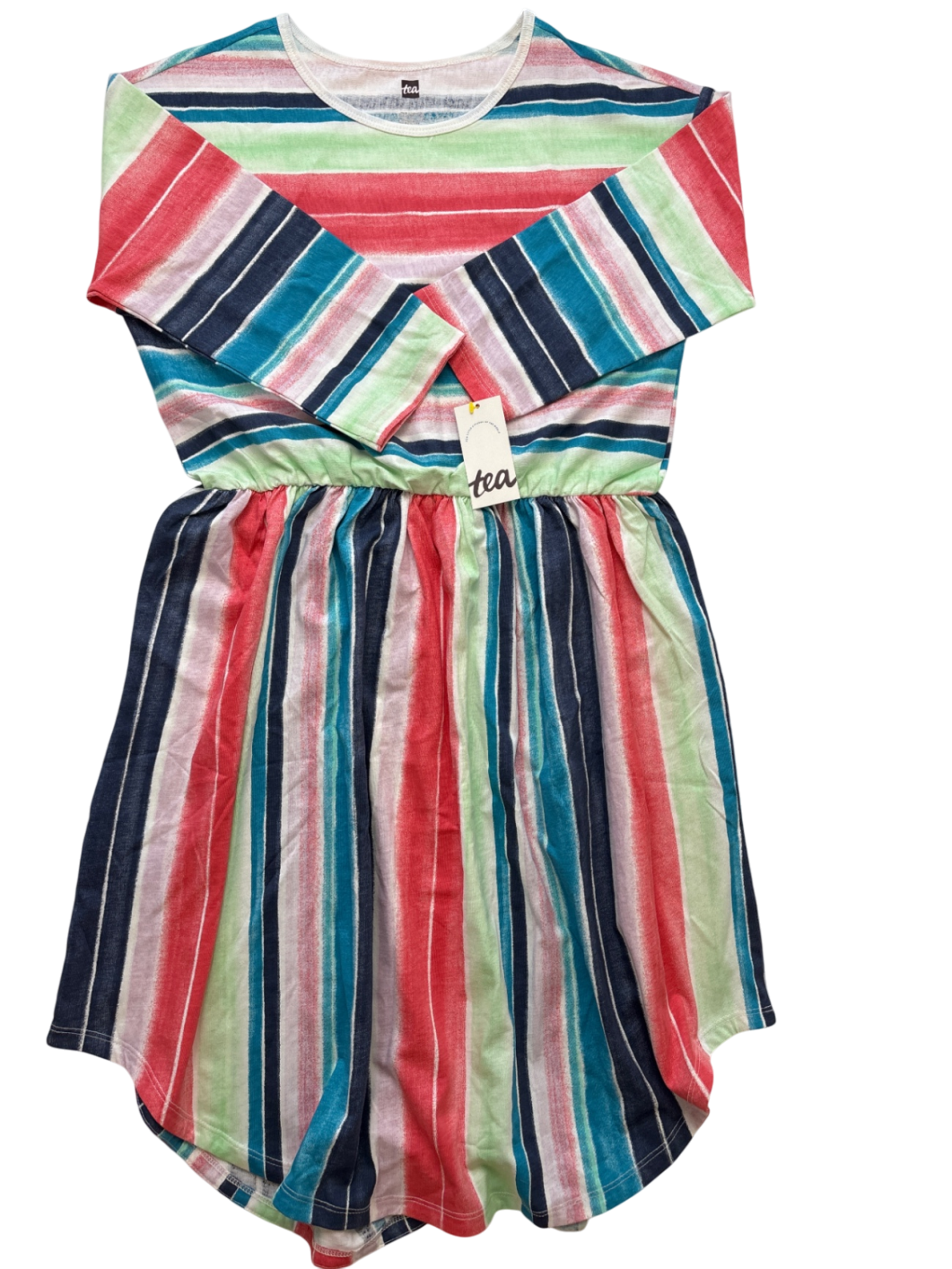 Tea Dress - Multicolor Stripes | size 14