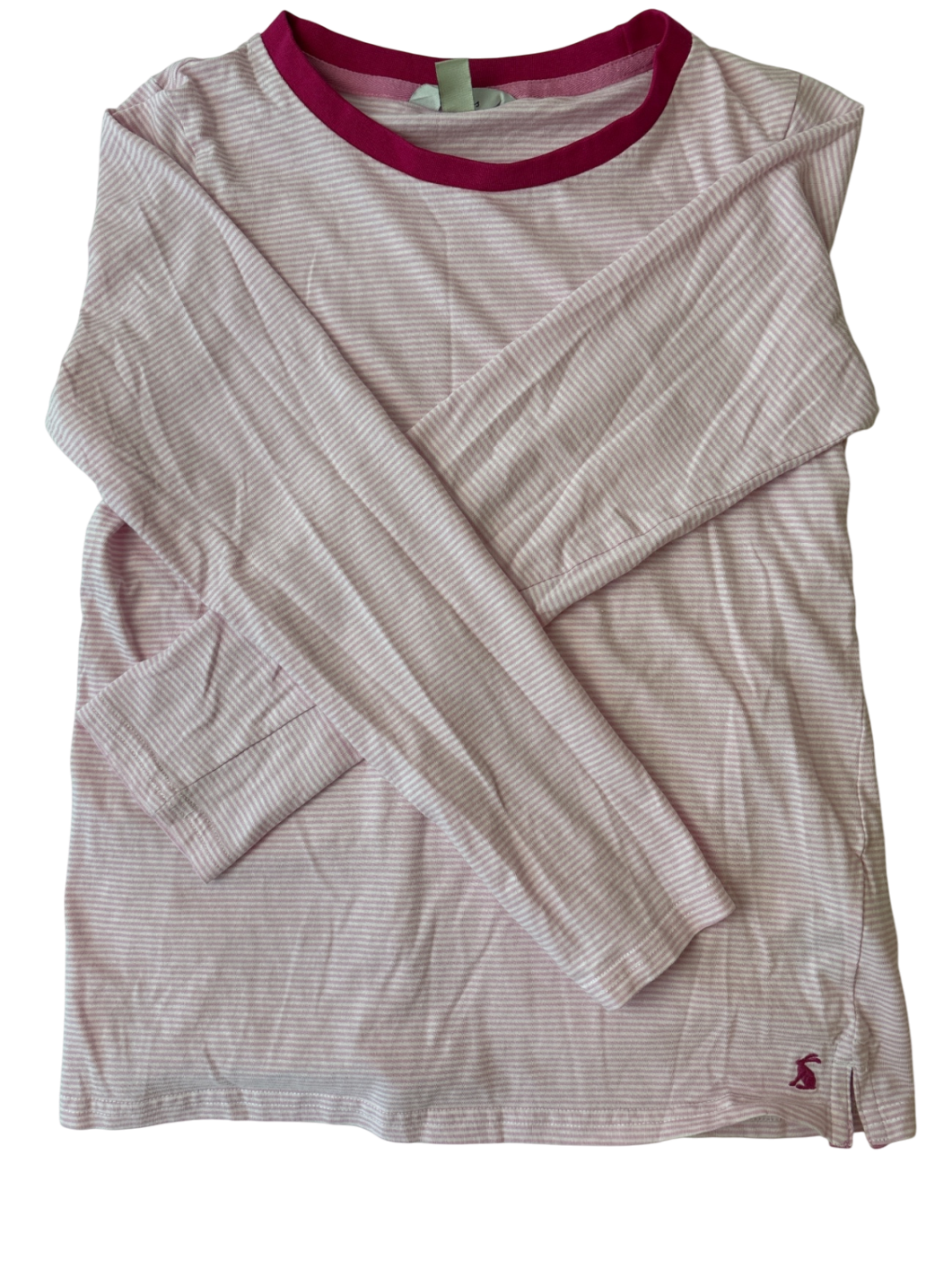 Joules Long Sleeve T-Shirt - Pink stripes | size 11-12
