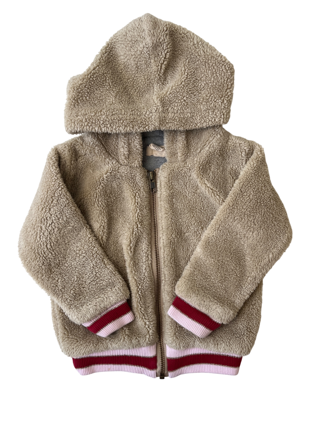 Peek Jacket - Tan Fleece | size 18 - 24 Months