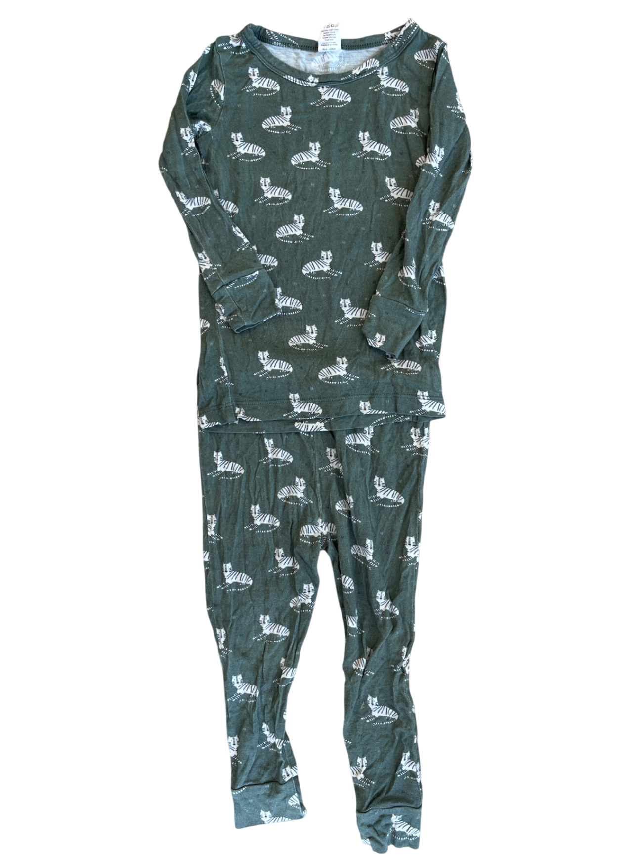 Larkspur 2 Piece Ensemble - Green Tigers | size 2T