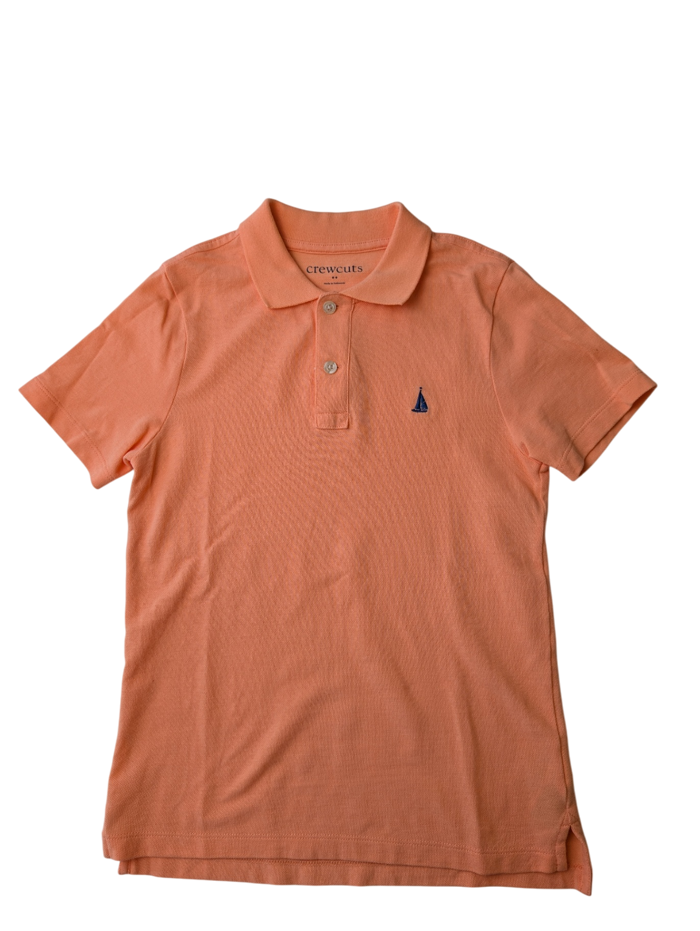 Crewcuts Polo Shirt - Orange 2 buttons | size 8