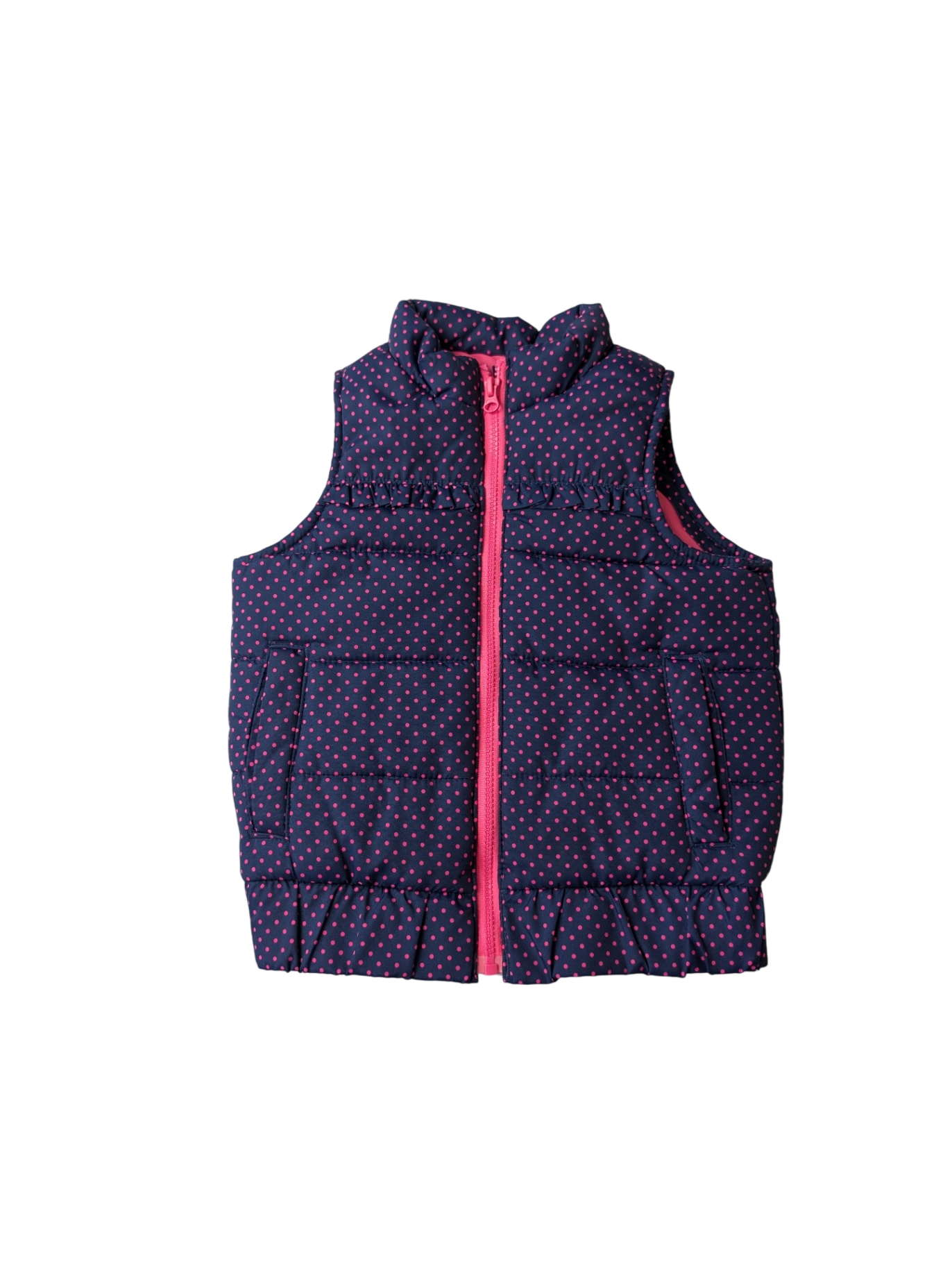 Oshkosh B'Gosh Vest - Navy Polka Dot | size 18 Months