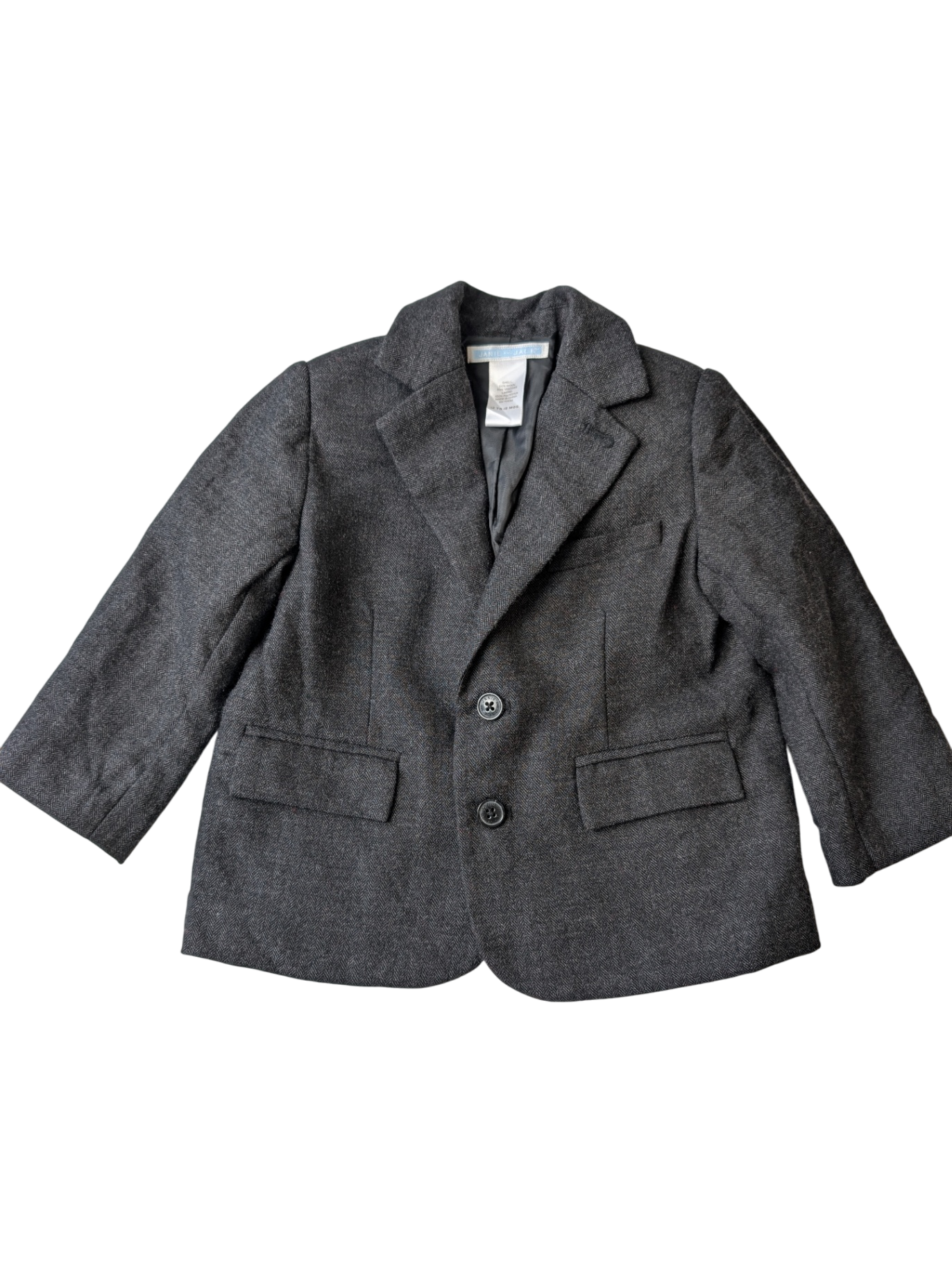 Janie and Jack Blazer - Grey Herringbone | size 12 - 18 Months
