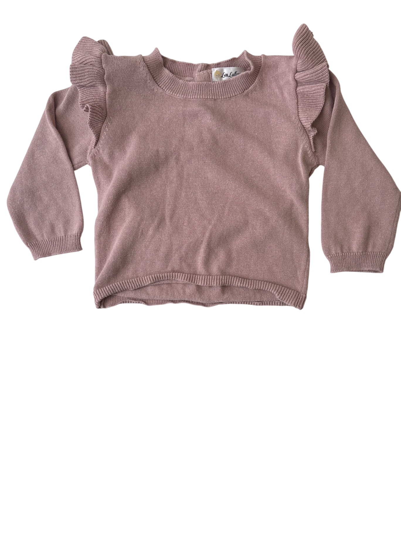 Les Lutins Sweater - Pink Ruffle Sleeve | size 18 Months