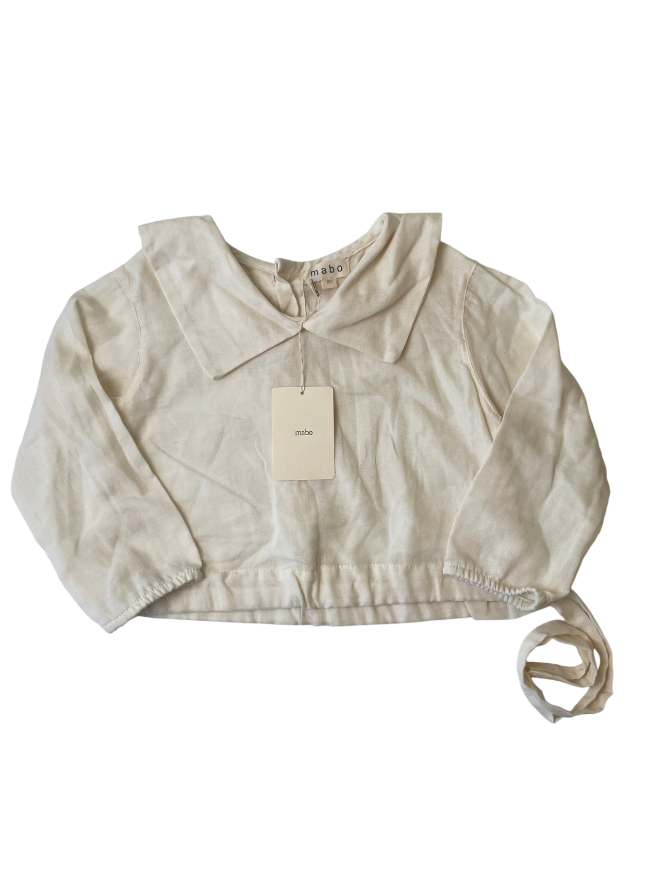 Mabo Shirt - White 100% Organic Cotton | size 2T/3T