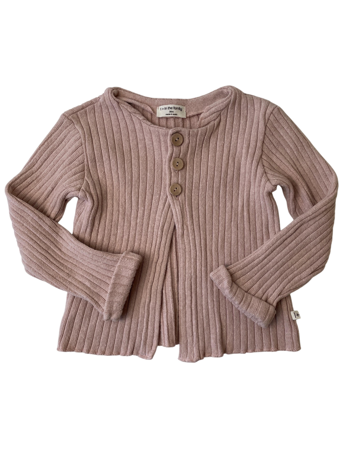 1+ in the family Sweater - Pink Ribbed | size 2T - 3T