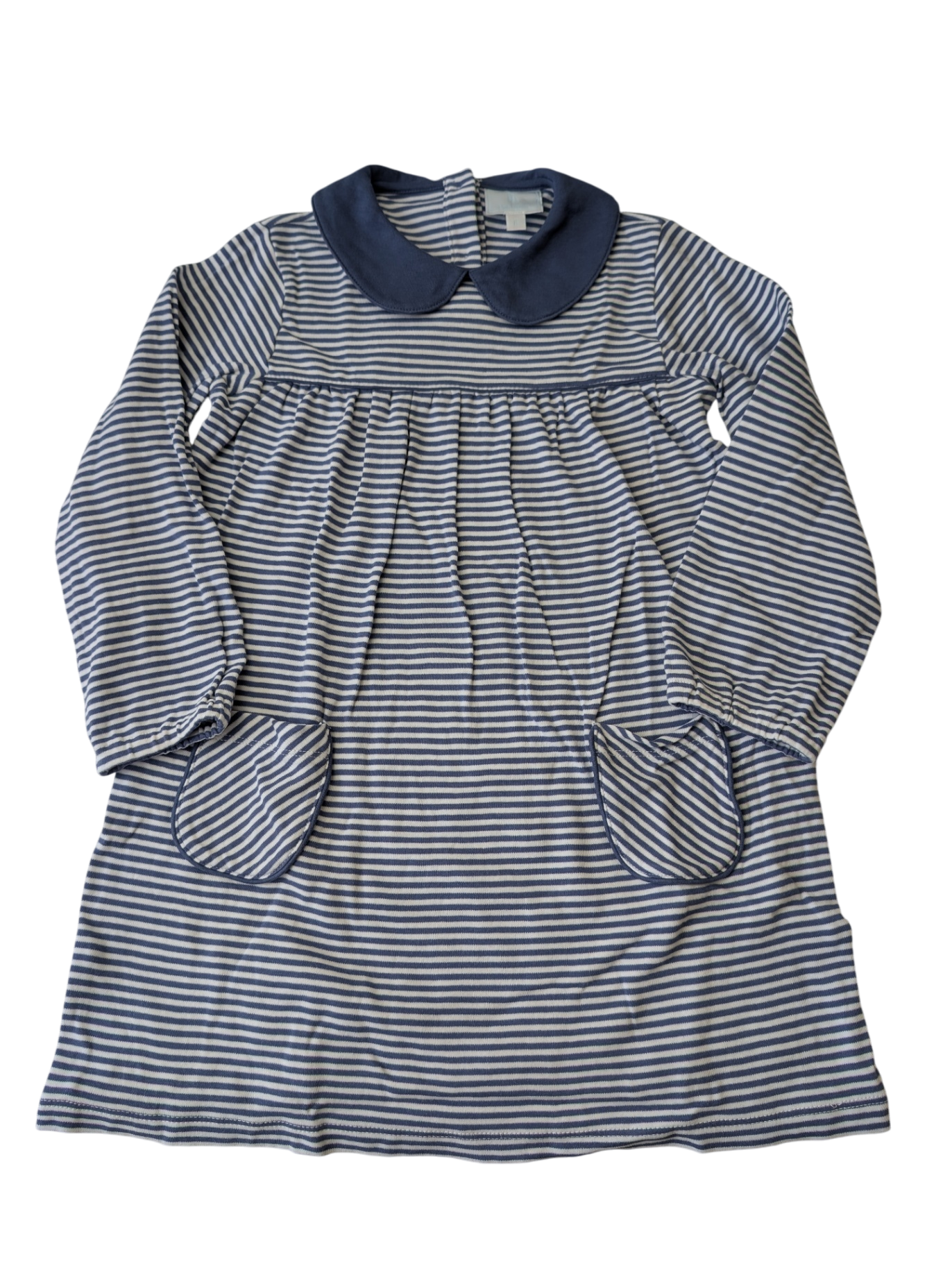 Little English Dress - Blue peter pan collar | size 6
