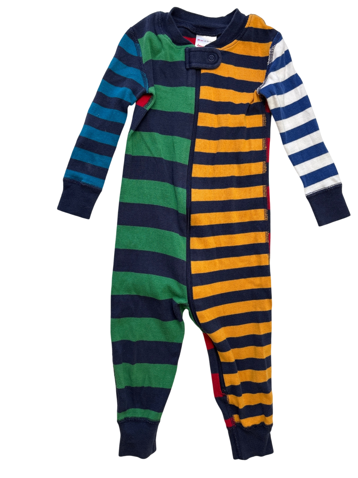 Hanna Andersson Pajamas - Multicolor Zip Up Sleeper | size 18 - 24 Months