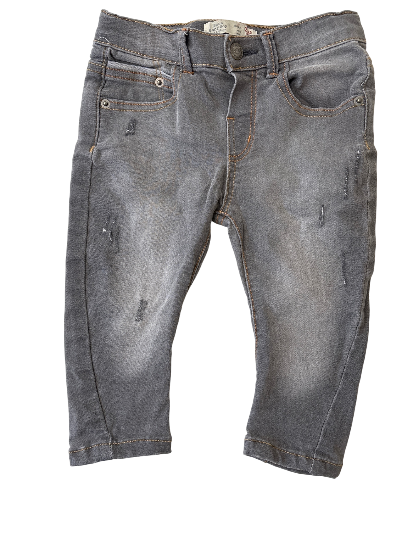 Zara Jeans - Gray Distressed | size 9 - 12 Months