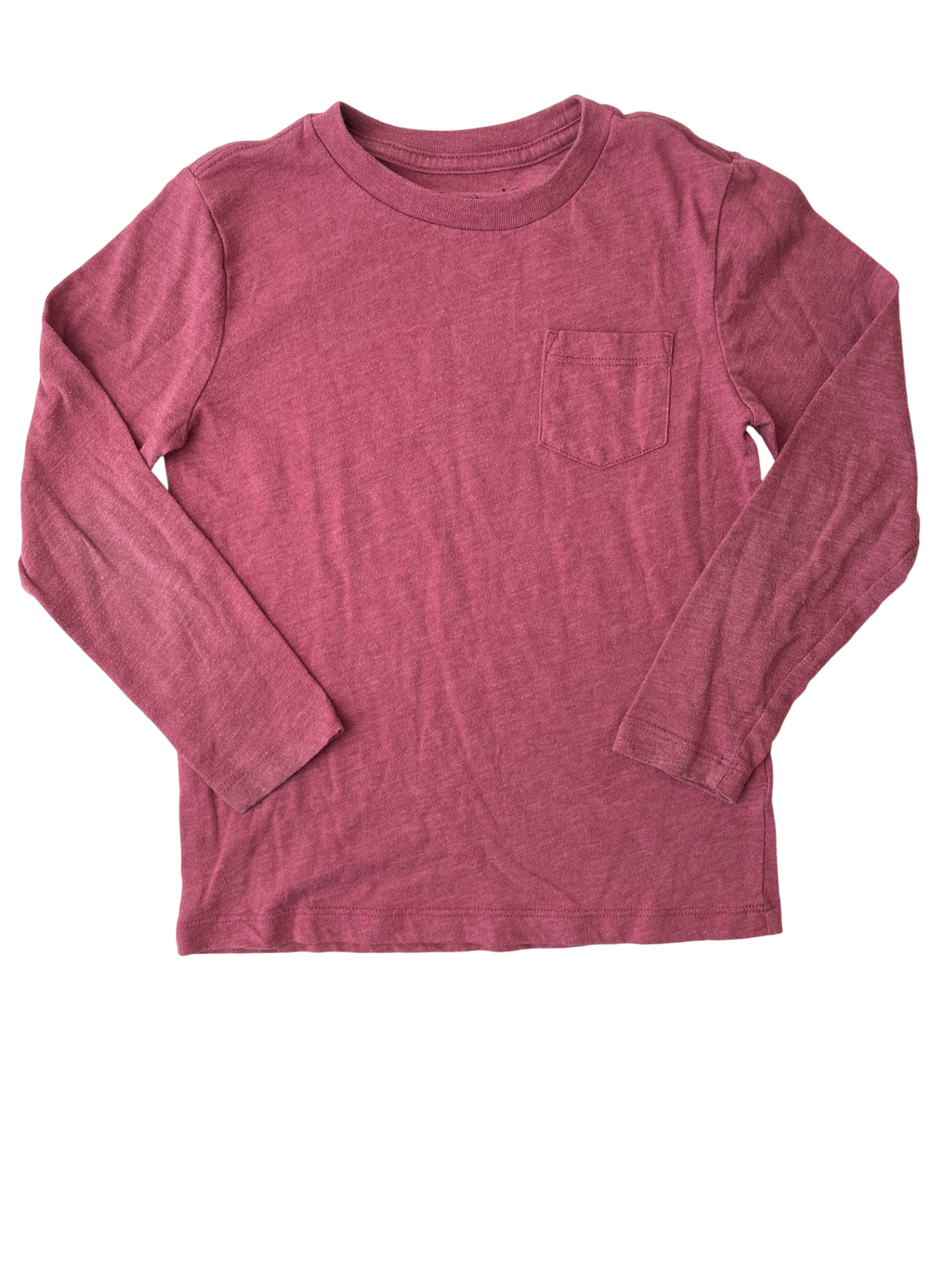 Crewcuts Long Sleeve T-Shirt - Red Pocket | size 4T/5T