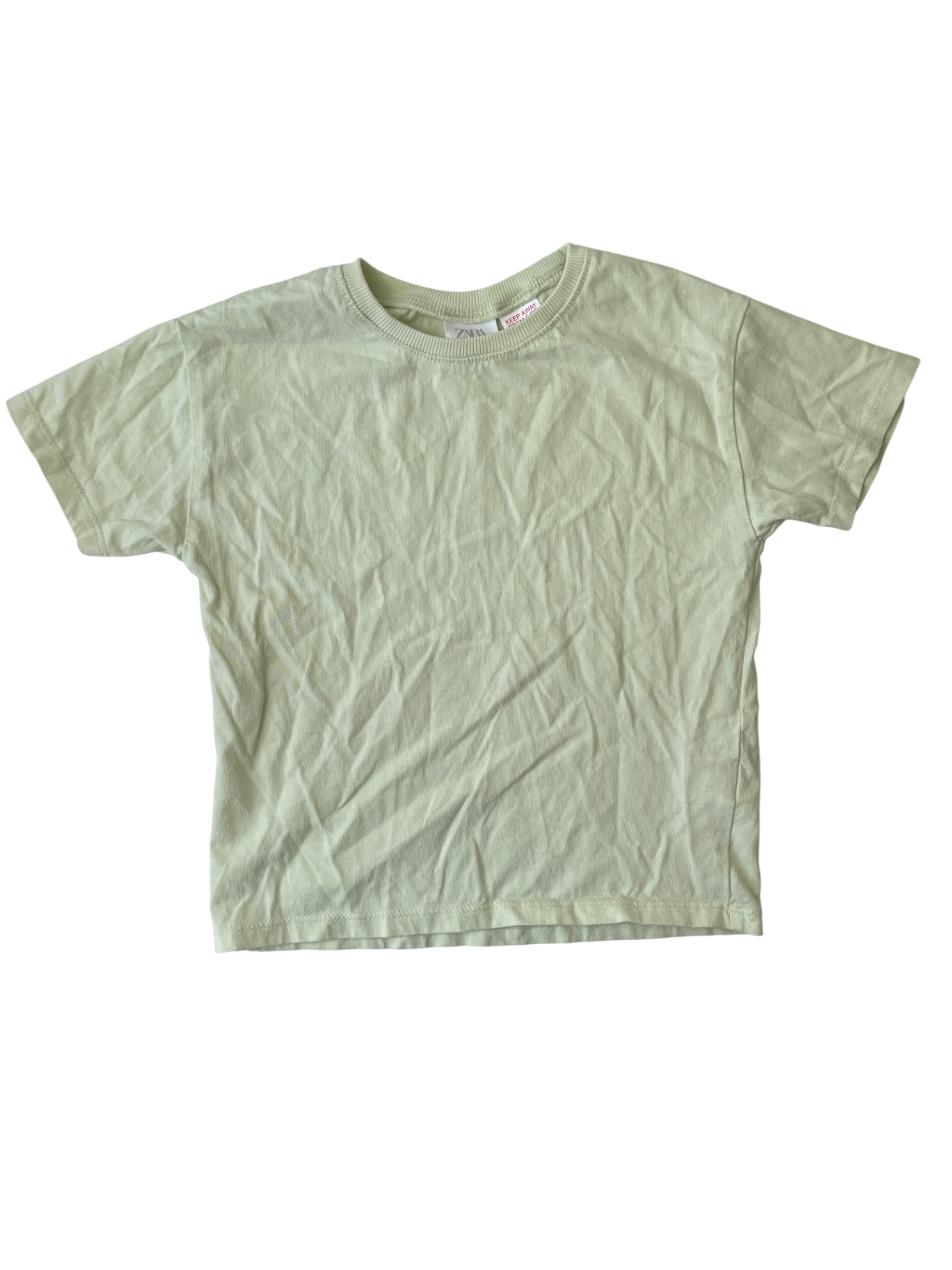 Zara T-Shirt - Green Crewneck | size 5T