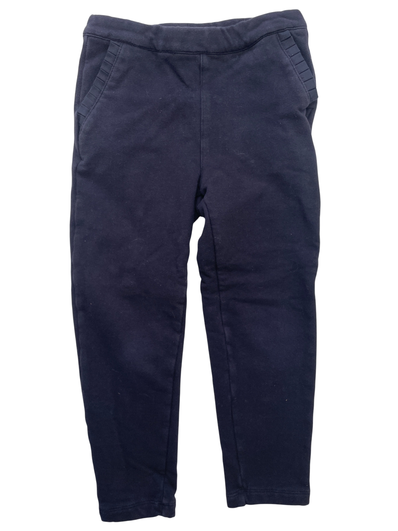 Jacadi Leggings - Navy Blue Fleece + Pockets | size 5T