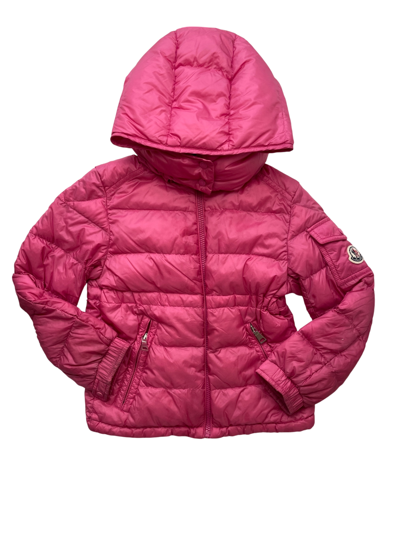 Moncler Coat - Pink Down Puffer w/ Detachable Hood | size 8