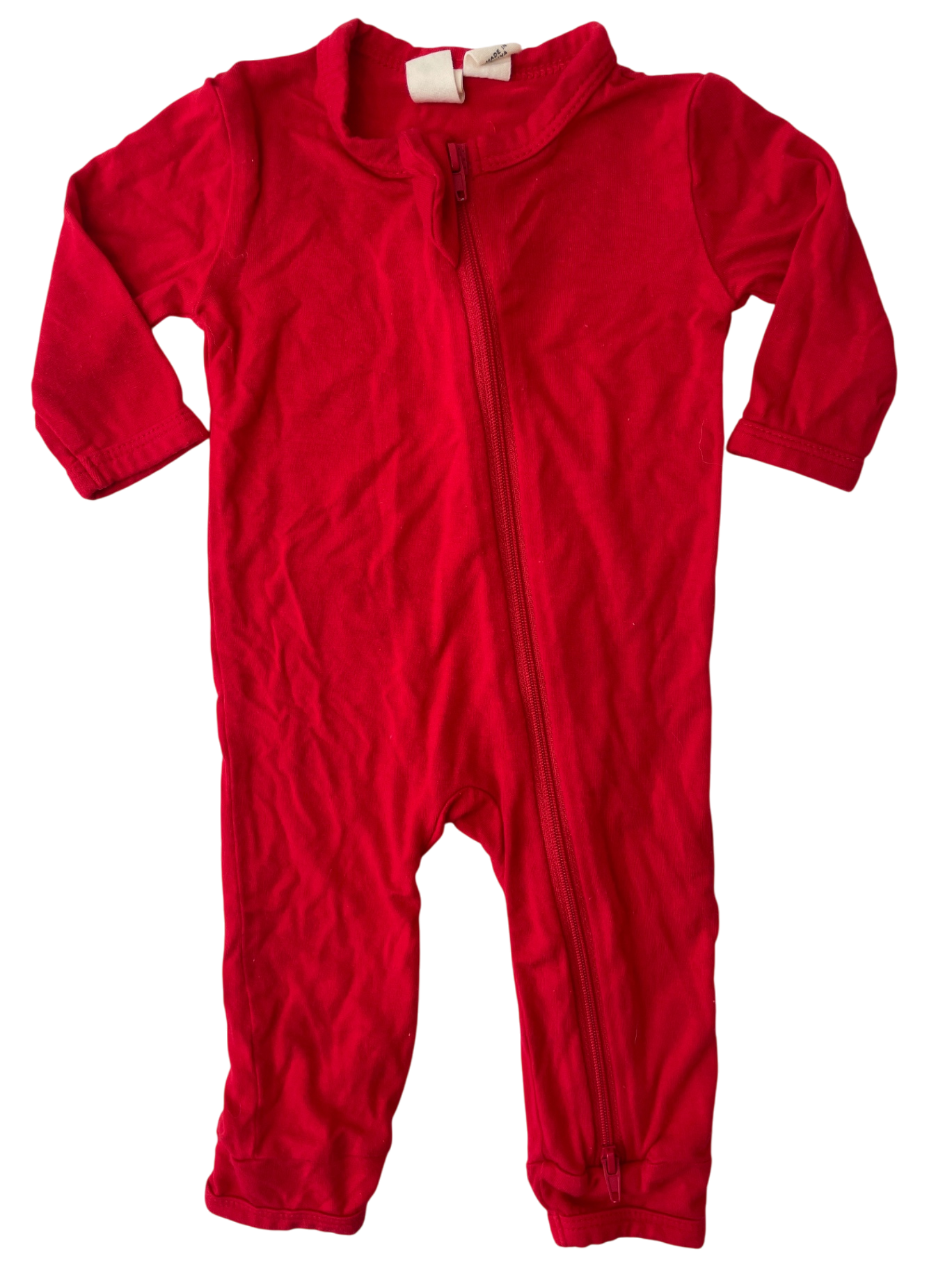 Kyte Onesie - Red Full Zip | size 0 - 3 Months