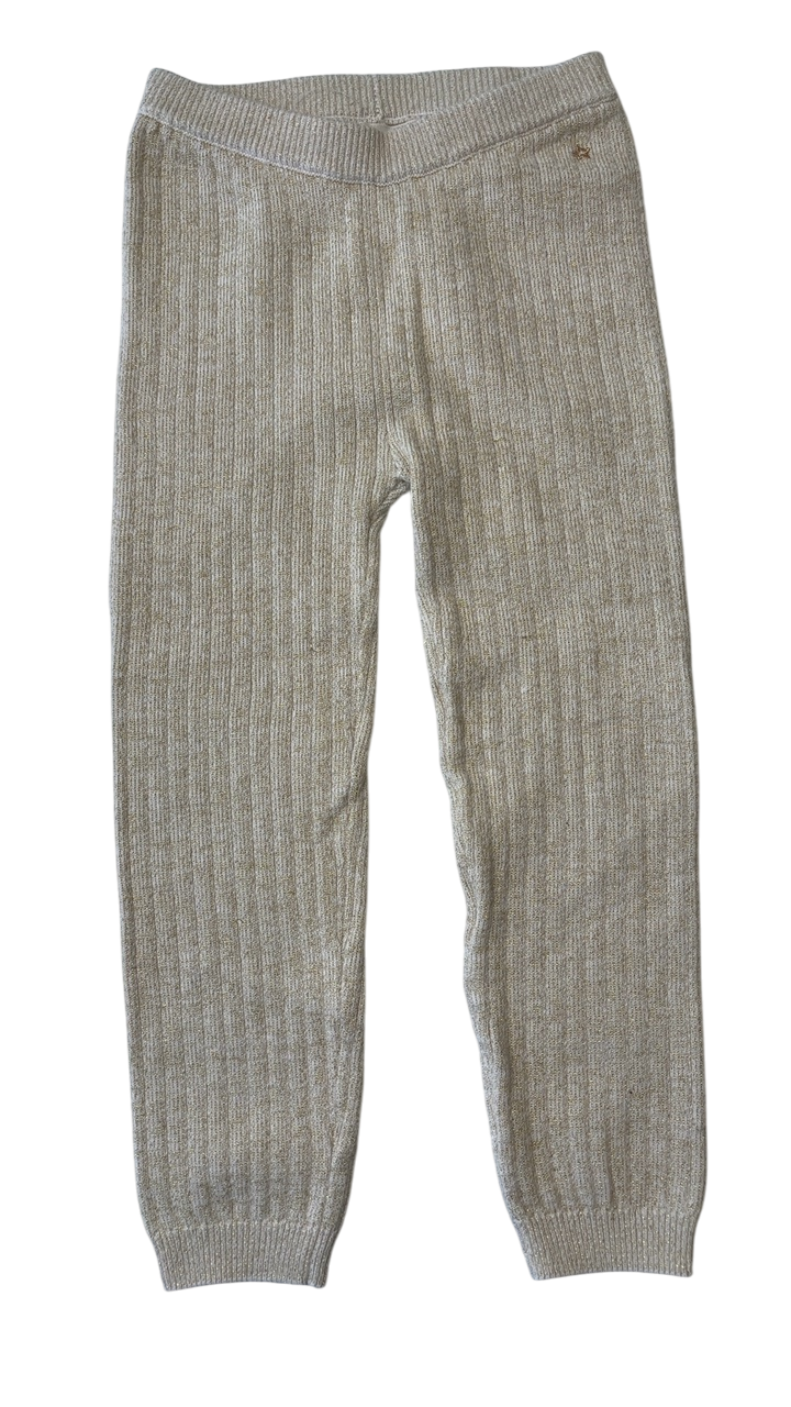EGG New York Leggings - Gold Sparkle Knit | size 3T