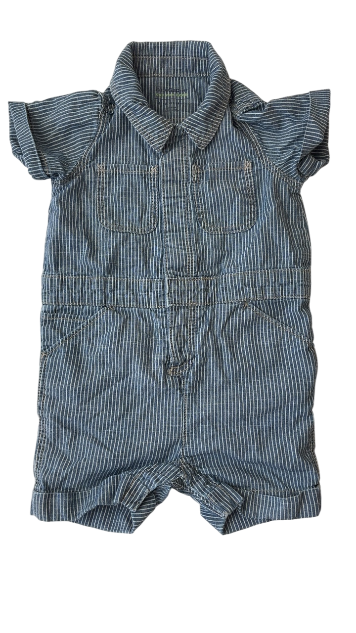 BabyGap Romper - Blue Chambray | size 6 - 12 Months