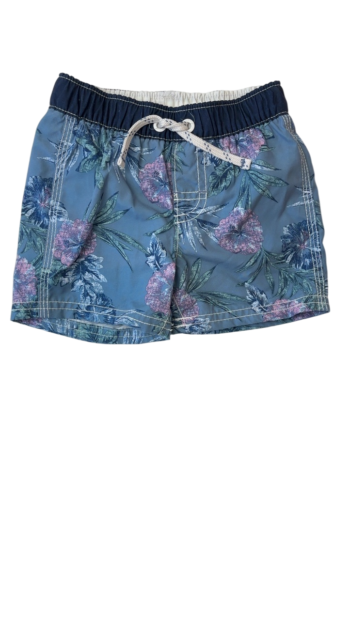 BabyGap Swim Trunks - Blue Floral | size 6 - 12 Months