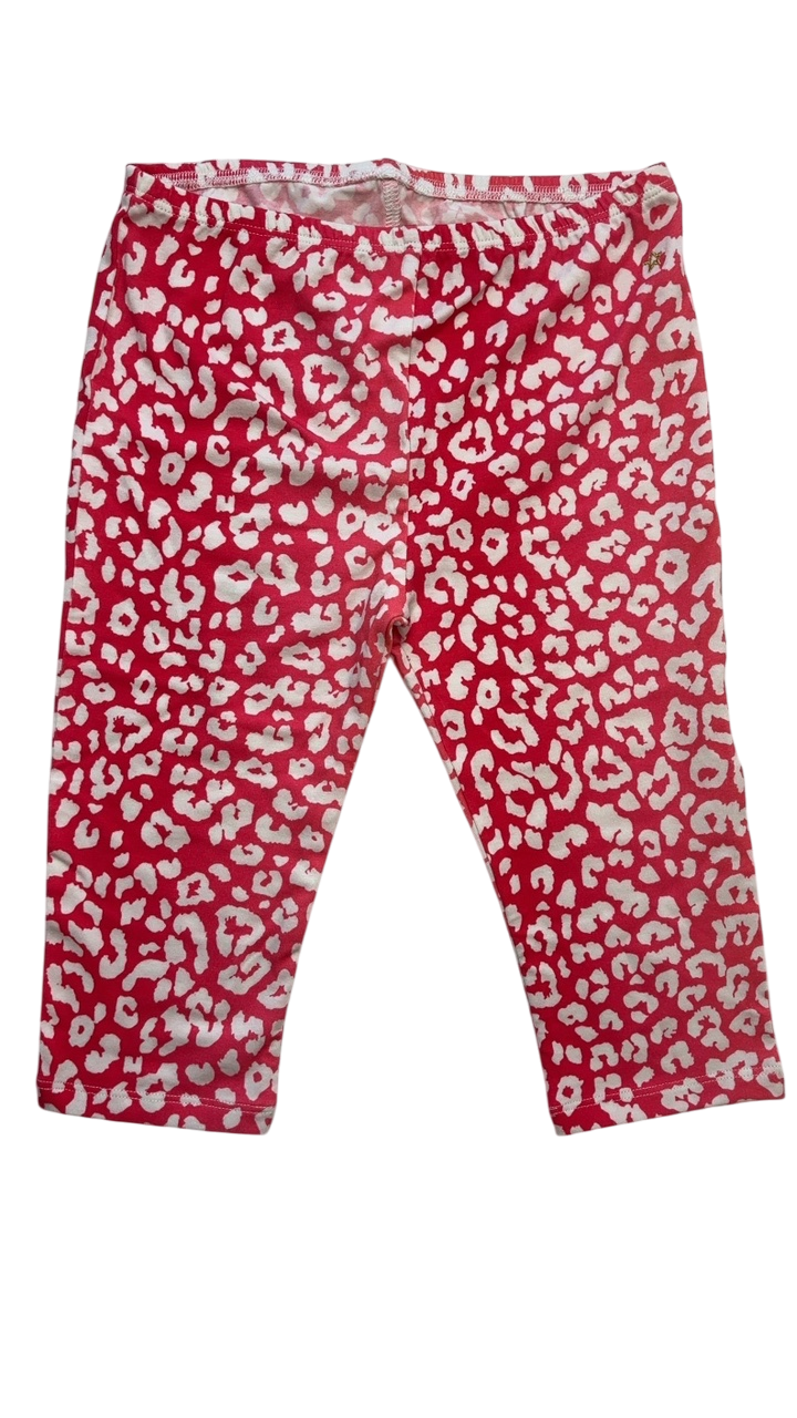 EGG New York Pants - Red Capris Animal Print | size 6