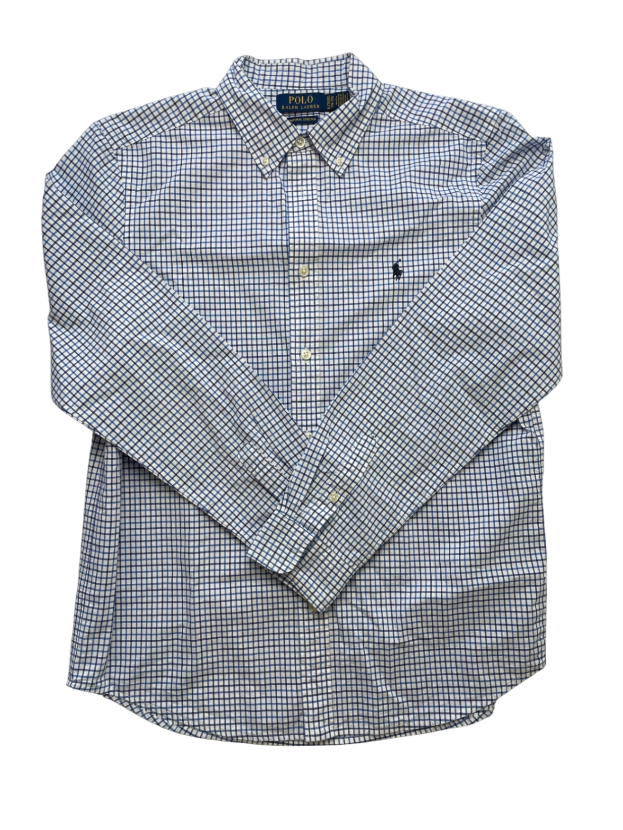 Polo Ralph Lauren Shirt - Blue Button Down Plaid | size 18/20