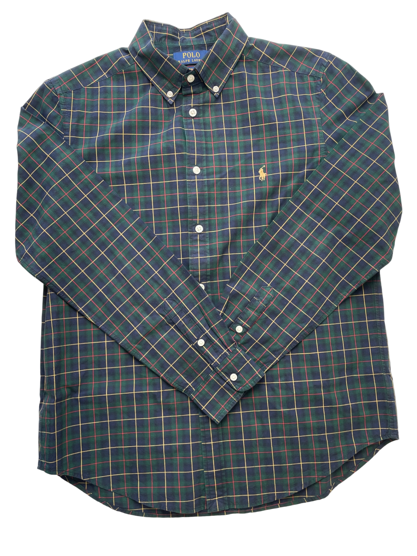 Polo Ralph Lauren Shirt - Green Button Down Plaid | size 18/20