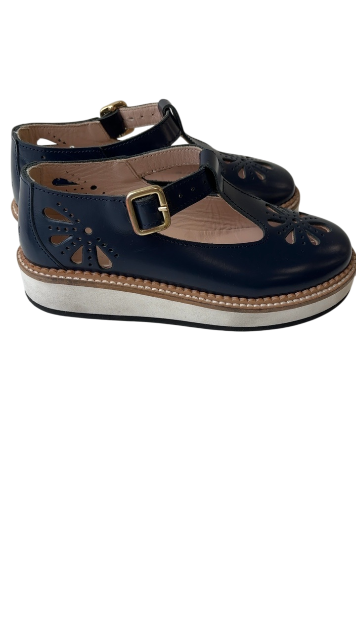 Chloe Shoes - Navy Leather Mary Jane | size Shoe 11.5
