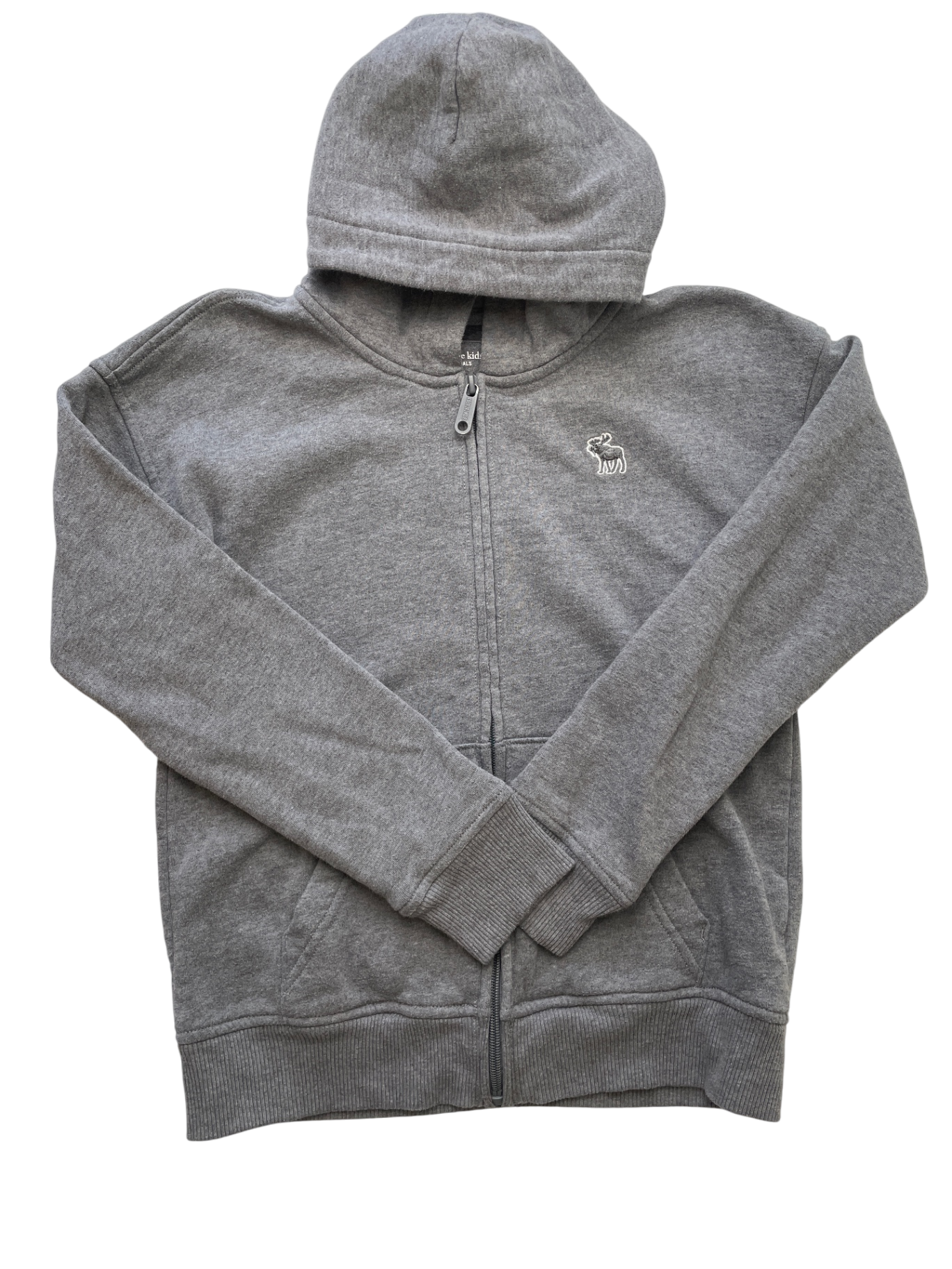 Abercrombie Kids Sweatshirt - Gray Zip-Up Hoodie | size 9/10
